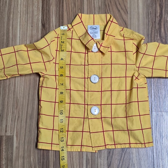 Disney Collection Woody Costume Outfit Boy's Size 2 Yellow Shirt & Blue Pants - Picture 7 of 15
